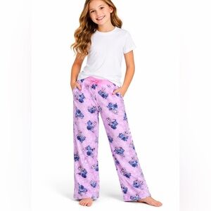 Disney Stitch Pajama Pants Girls 10 Kids Lounge Sleepwear